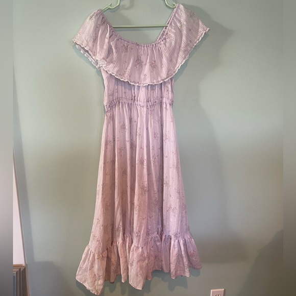 SOLD ❤️ 70s handmade peasant cottagecore boho Gunne Sax-style midi dress - Picture 5 of 7